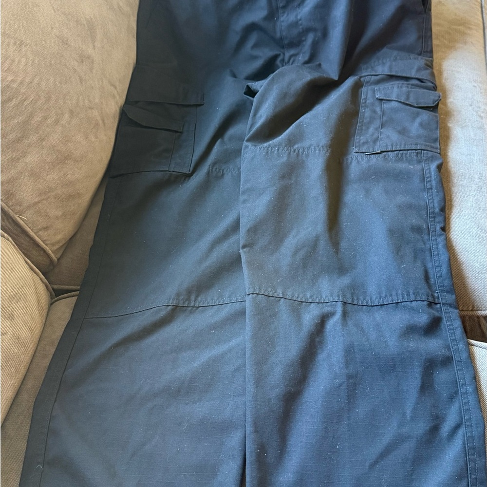 TRU-SPEC Men’s Tactical Cargo Pants Black Size 38x32 L/W